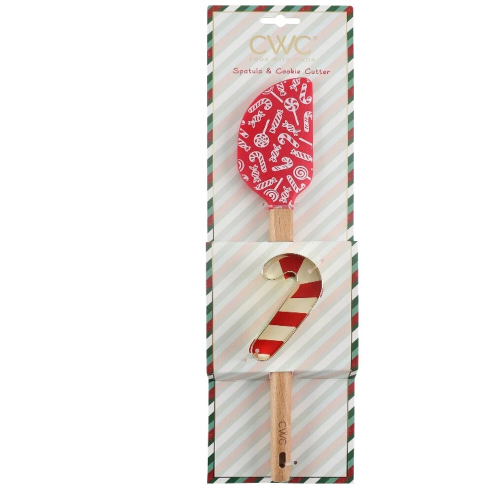 CWC Spatula and Cookie Cutter (Red and Gold)